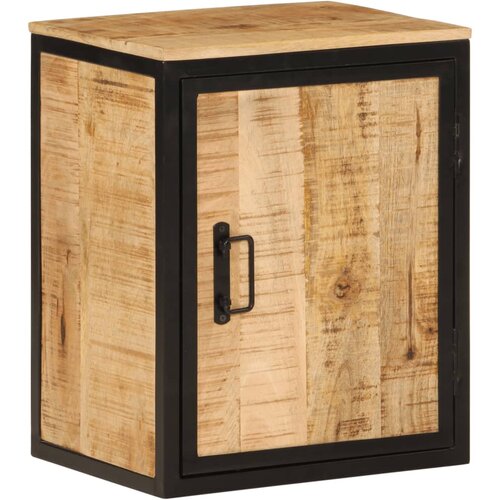  The Living Store Kopalniška omarica 40x30x50 cm trden mangov les in železo - Kopalniška Omarica, (21503149) Cene