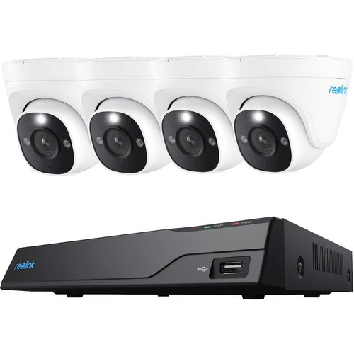 Reolink Nvr Nvs8-8md4, 4k 8 Kanalni, 2tb Hdd, 4x Kamera Poe 8 Mp Slike