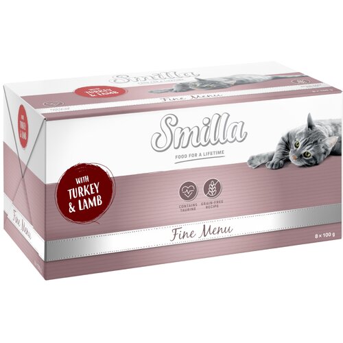 Smilla Fine Menu 8 x 100 g - Puran &amp;amp; jagnjetina Slike