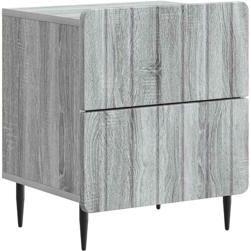 vidaXL Noćni ormar Siva sonoma 43 x 34 5 x 49 5 cm Konstruirano drvo - Siva sonoma 1 Cene