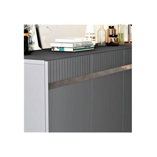 Woody Fashion Komoda Defne Anthracite Silver Cene