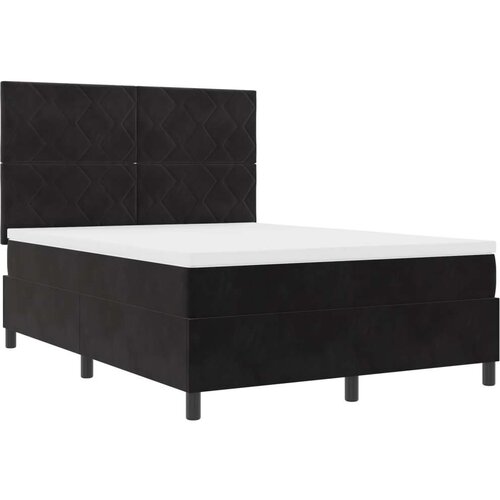VidaXL Box Spring Krevet s Madracem Crni 160x200 cm Bar&amp;scaron;un Slike