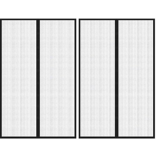  Zavesa proti mrčesu 2 kosa z magnetnimi bloki črna 220x130 cm, (21050356) Cene