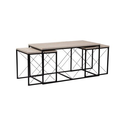 Hanah home Club set stolova Defne, krem-zlatna boja Slike