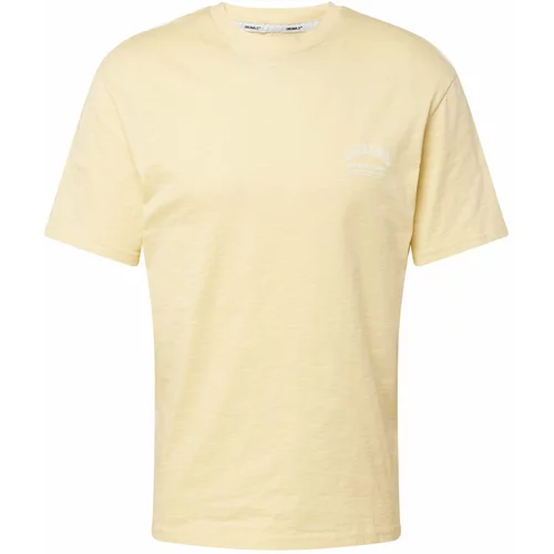 Jack & Jones Majica 'LUCCA' žuta / prljavo bijela