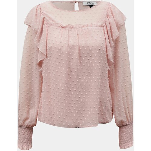 Dorothy Perkins Pink blouse with ruffles Petite Cene