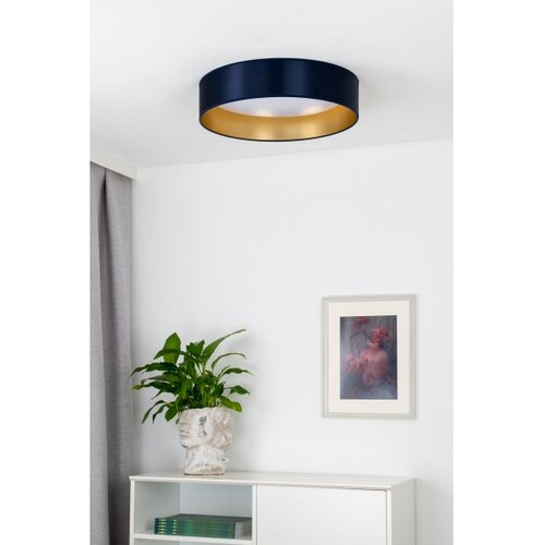  Duolla - LED plafonsko svetlo ROLLER LED/24W/230V prečnik 45 cm plava/zlatna Slike