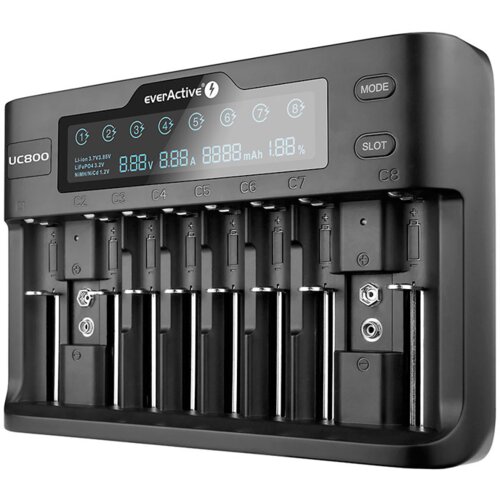 EverActive Charger for cylindrical Li-ion and Ni-MH batteries UC-800 Cijene