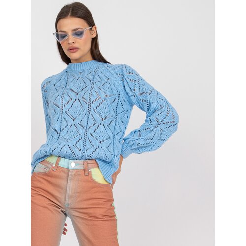 RUE PARIS Sweater-LC-SW-0254.64-Light Blue Slike