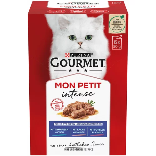 Gourmet Mon Petit 24 x 50 g - Tuna, losos, postrv