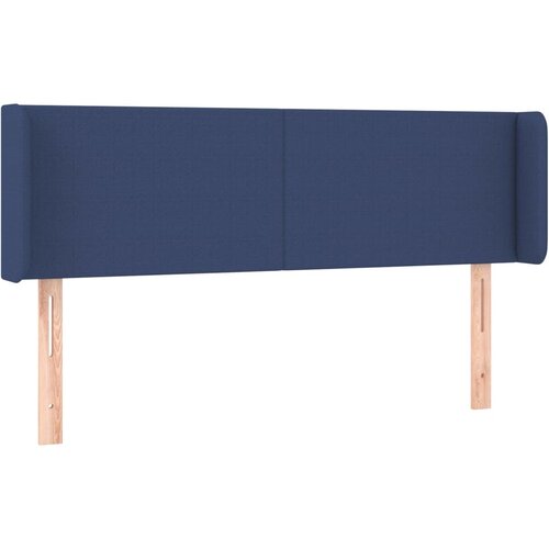 Maison Chic vzglavna omarica - nočna omarica - posteljna omarica z ušesi modro 147x16x78/88 cm blago, (21711922) Cene