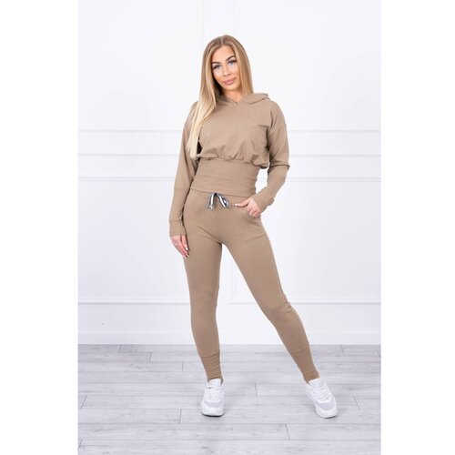 Kesi Set with wide cuffs camel Slike