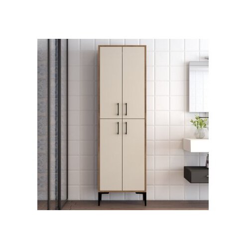 Hanah home višenamenska polica berlin a walnut cream Cene