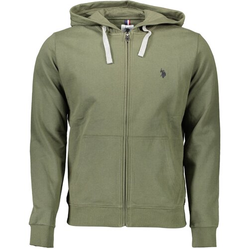 U.S. Polo Assn. US POLO GREEN MEN&amp;amp;#39;S SWEATSHIRT WITH ZIP Slike