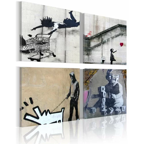 Slika - Banksy - four orginal ideas 60x60