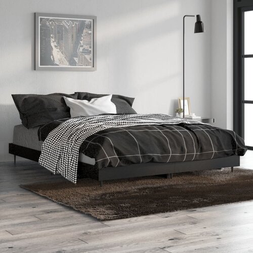  Okvir za krevet crni 135x190 cmkonstruirano drvo Slike