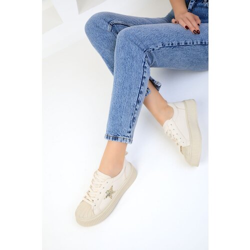 Soho Beige Women's Sneakers 18885 Cene