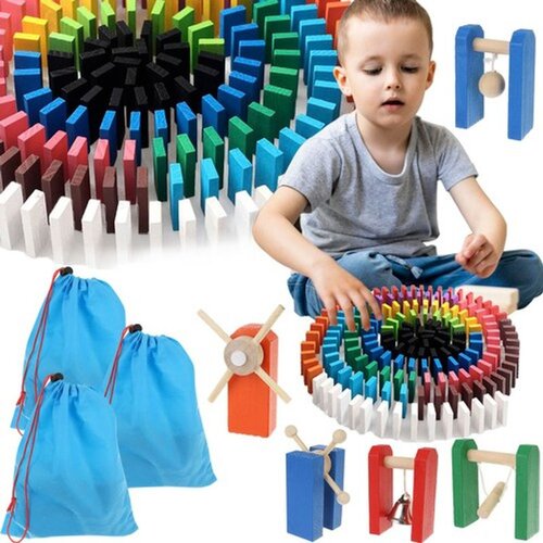  Drveni domino set s dodacima, 1131 dio Cijene