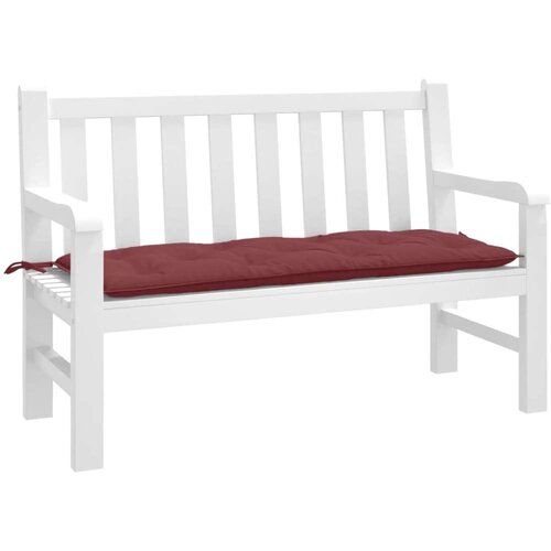  Jastuk za vrtnu klupu crvena boja vina 120x50x7 cm od tkanine Cijene