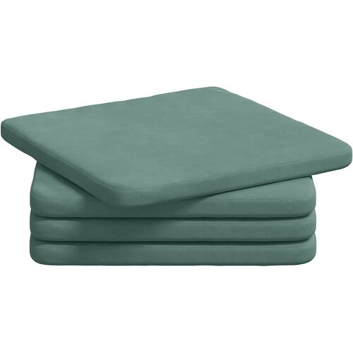  Jastučići za sjedenje 4 pcs Morska zelena 40 x 40 x 3 cm Bar&amp;scaron;un Slike