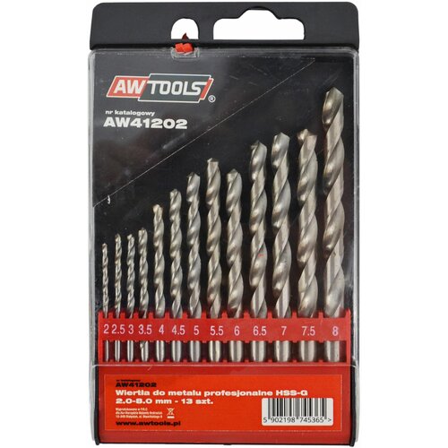 Awtools HSS-G Metal Drill Set 13el. /2.5 - 8mm/, (21106668) Cene
