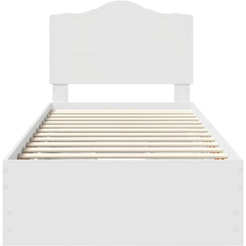  Okvir za krevet Bijeli 90 x 200 cm Inženjersko Drvo - Bijeli 90 x 200 cm Slike
