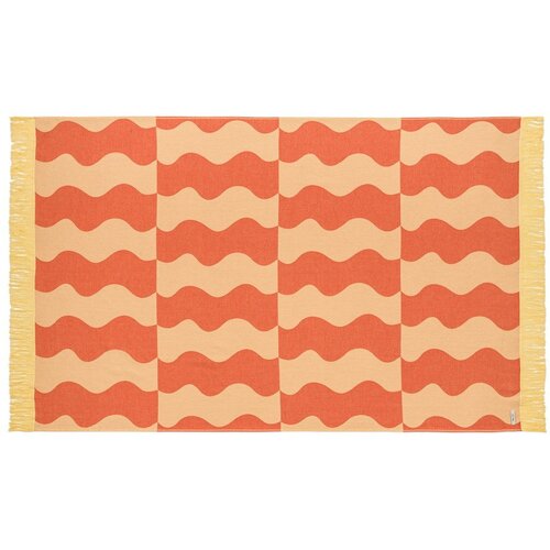 noo.ma Rumena/oranžna bombažna brisača za na plažo 100x160 cm Nuno &ndash; Cene