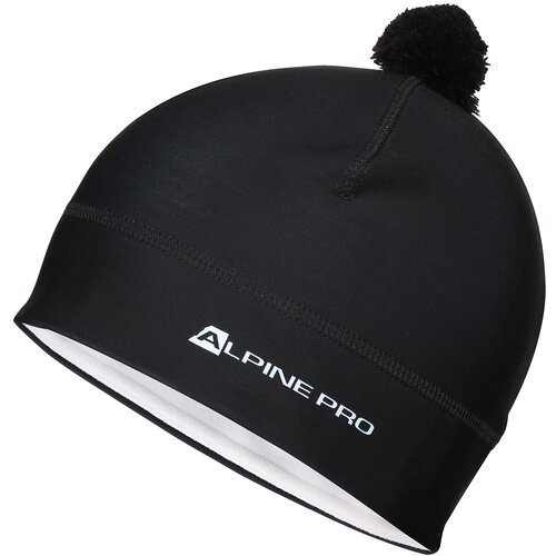 Alpine pro Functional cap with pompom ABERE black Slike