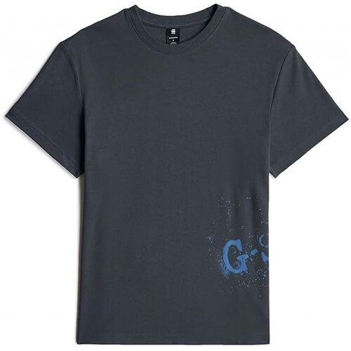 G-star Raw Majice s kratkimi rokavi SPRAYED GR R T Modra Slike