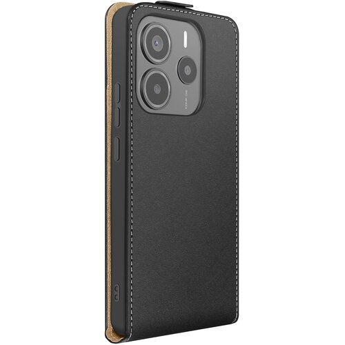 AVIZAR Denarnica etui za Xiaomi Poco M7 Pro Vertikalna magnetna zaponka, Črna, (5000189177) Slike