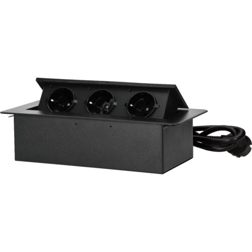 Orno Produžni kabel sa 3 x Schuko utičnice, ugradbena - OR-GM-9033(GS)/B Slike