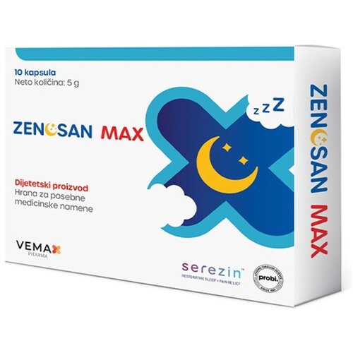 Vemax zenosan max kapsule sa melatoninom 10 kapsula Slike
