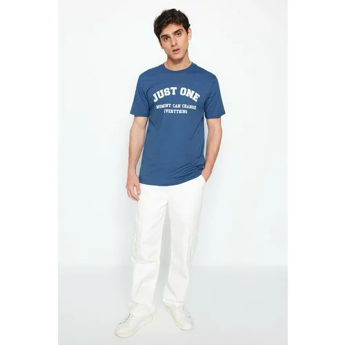 Trendyol T-Shirt - Navy blue - Regular fit