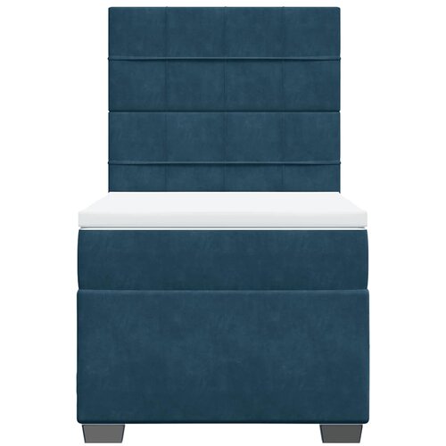 Box spring krevet s madracem plavi 90x190 cm bar&amp;scaron;unasti Slike