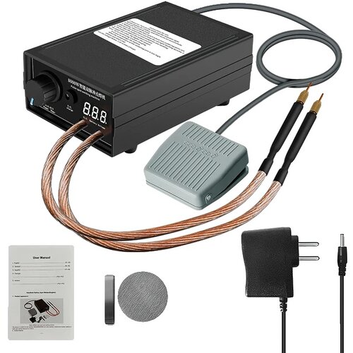 SupplySwap Stroj za točkovno varjenje, 8000W moč, nastavljiv tok, 110-240V, Črn EU vtič, (5000212248) Cene