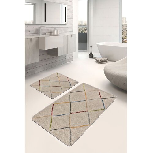 Mila Home Svjetlo smeđe kupaonske prostirke u setu 2 kom 60x100 cm – Cene