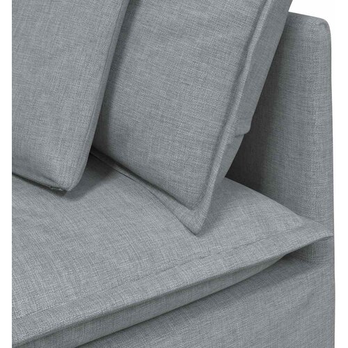  Modularna sofa Kutni modul s jastucima svijetlo siva 100 cm Slike