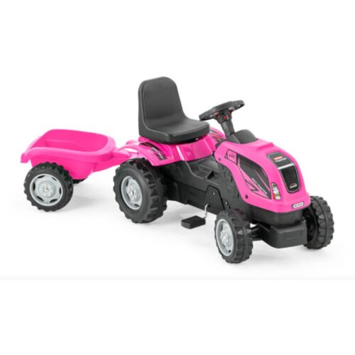  traktor za decu sa prikolicom roze Cene