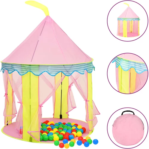  Dječji šator za igru ružičasti 100 x 100 x 127 cm