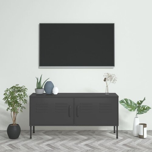 vidaXL tv ormarić antracit 105 x 35 x 50 cm čelični Cijene