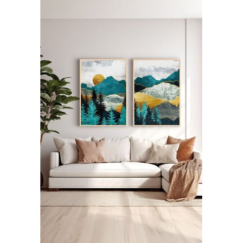 Wallity Uokvirena slika Ersy2Limodel25, 33x48 cm, 2 dijela Cene