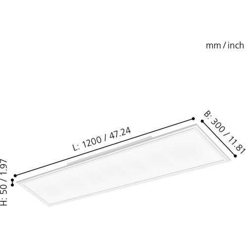 Eglo 32811 - led panel za povr&amp;scaron;insku montažu salobrena LED/33W/230V Slike