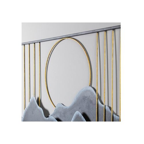 Wallity zidna dekoracija Sagarmatha-1, 114x4x60 cm, crno-zlatne boje Slike
