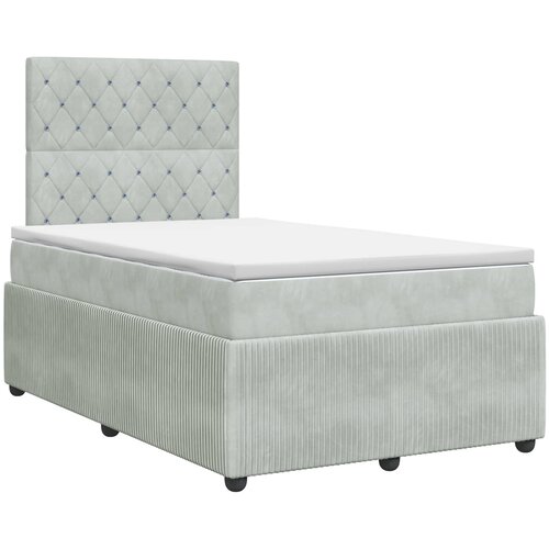  Boxspring krevet s madracem Svjetlosiva 120 x 200 cm Bar&amp;scaron;un Slike