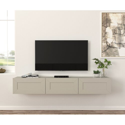 MODUL Zidna TV komoda Dimona, 180x32x30 cm, Siva Slike