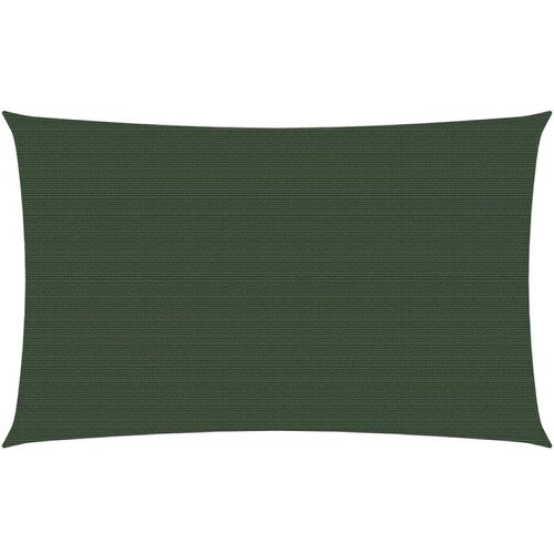 vidaXL Senčno jadro 160 g/m² temno zeleno 3x6 m HDPE Cene