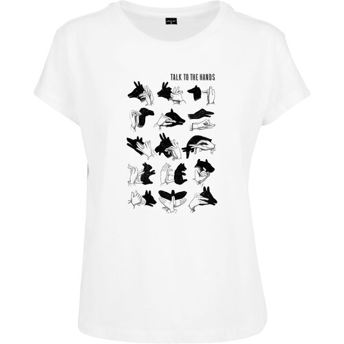 MT Ladies Ladies Talk To The Hand Box Tee White Slike