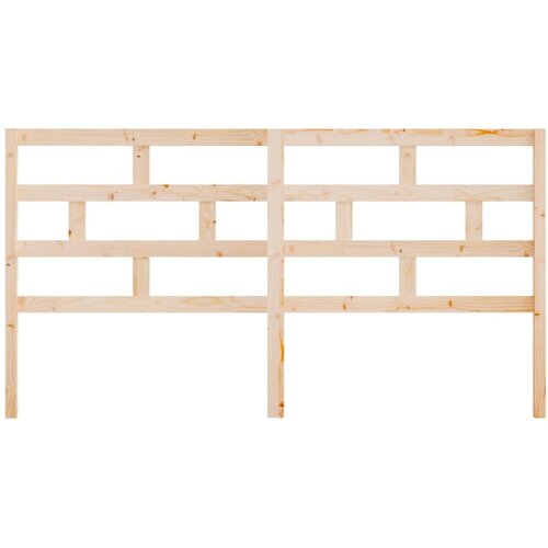  Uzglavlje za krevet 206 x 4 x 100 cm od masivne borovine Slike