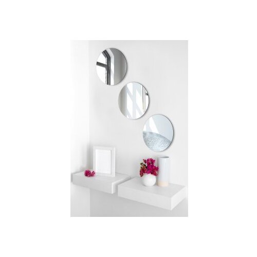 Hanah home ogledalo round triple diameter: 20 cm silver Cene