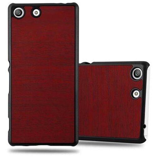Cadorabo Case, združljiv s Sonyjem v Woody Red - Hard Case za&scaron;čitni pokrov v lesenem videzu pred praskami in udarci, (20567429) Cene